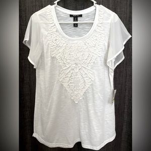 Style & Co. Embroidered Top - Size M